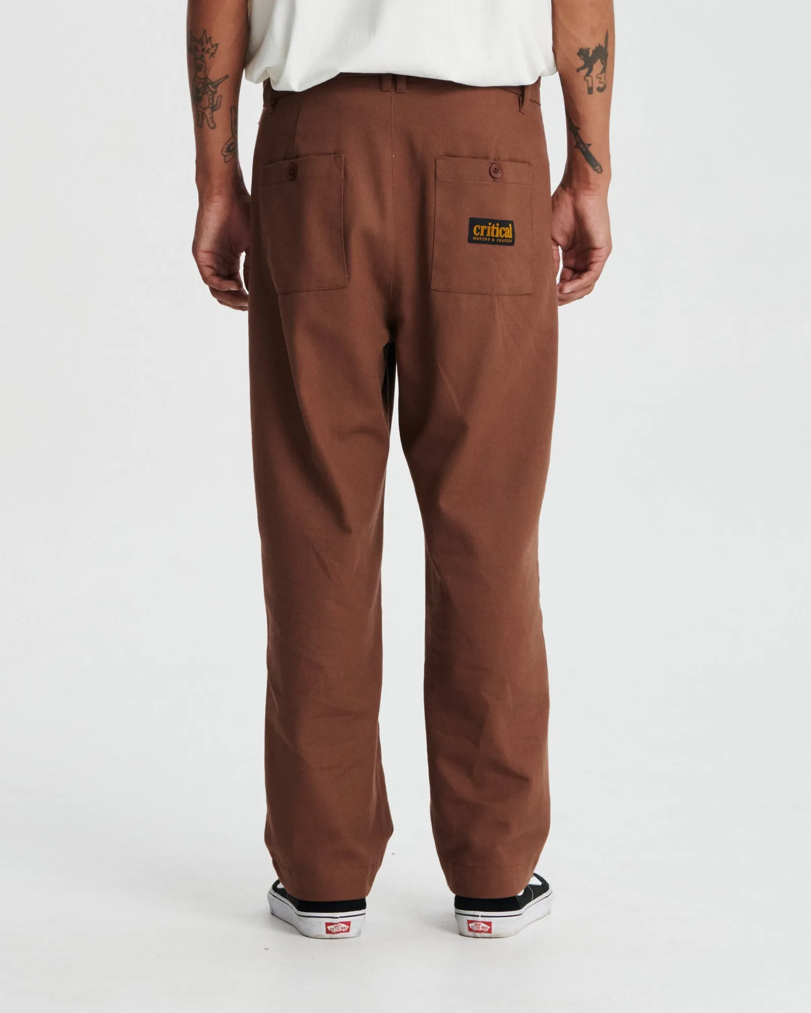 Critical Slide Harro Twill Pleat Pant - BROWN sold by Sun Diego Boardshops product image thumbnail 2
