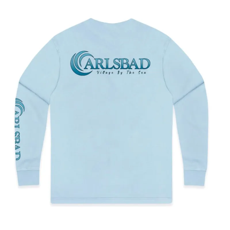 Sun Diego Carlsbad Village Long Sleeve Tee - SKY BLUE sold by Sun Diego Boardshops