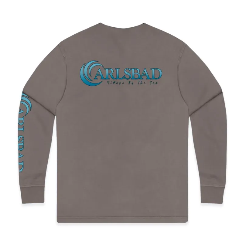 Sun Diego Carlsbad Village Long Sleeve Tee - CINDER sold by Sun Diego Boardshops