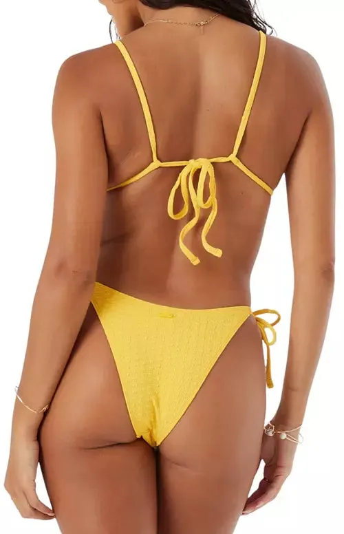 Roxy Haliewa Side Tie Cheeky Bikini Bottoms - GOLDEN ROD sold by Sun Diego Boardshops product image thumbnail 2