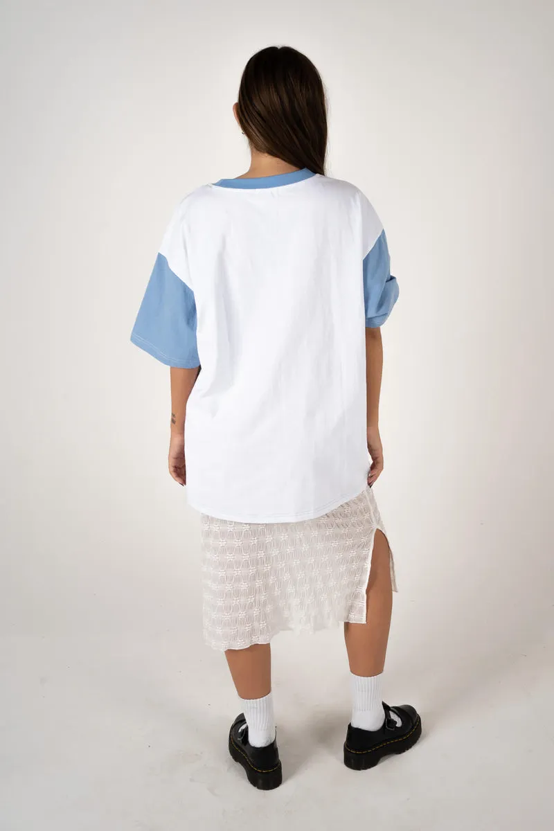 Inner Relm DayTour Hemp Tee - WHITE/BLUE sold by Sun Diego Boardshops product image thumbnail 3