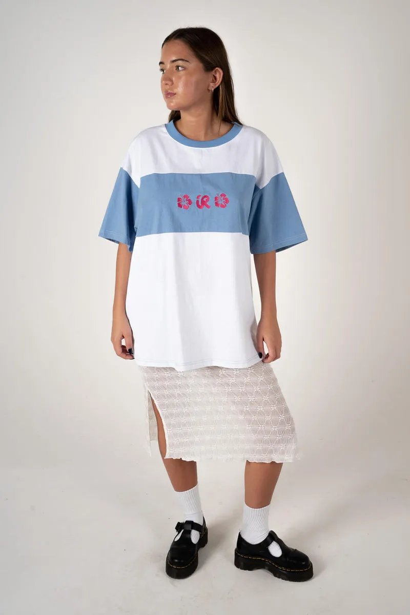Inner Relm DayTour Hemp Tee - WHITE/BLUE sold by Sun Diego Boardshops product image thumbnail 2