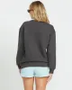 Billabong Palm Classics Crew Sweatshirt - OFF BLACK sold by Sun Diego Boardshops