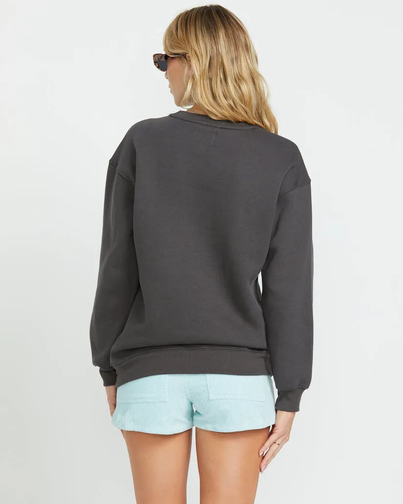 Billabong Palm Classics Crew Sweatshirt - OFF BLACK sold by Sun Diego Boardshops product image thumbnail 2