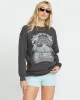 Billabong Palm Classics Crew Sweatshirt - OFF BLACK sold by Sun Diego Boardshops