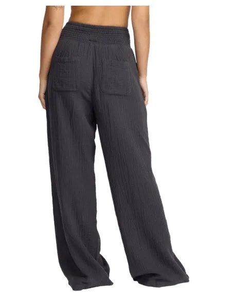 Billabong New Waves Gauze Elastic Waist Pants - BLACK SANDS sold by Sun Diego Boardshops product image thumbnail 2