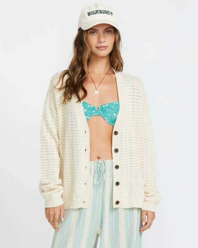 Billabong Loren Cardigan - WHITE CAP sold by Sun Diego Boardshops