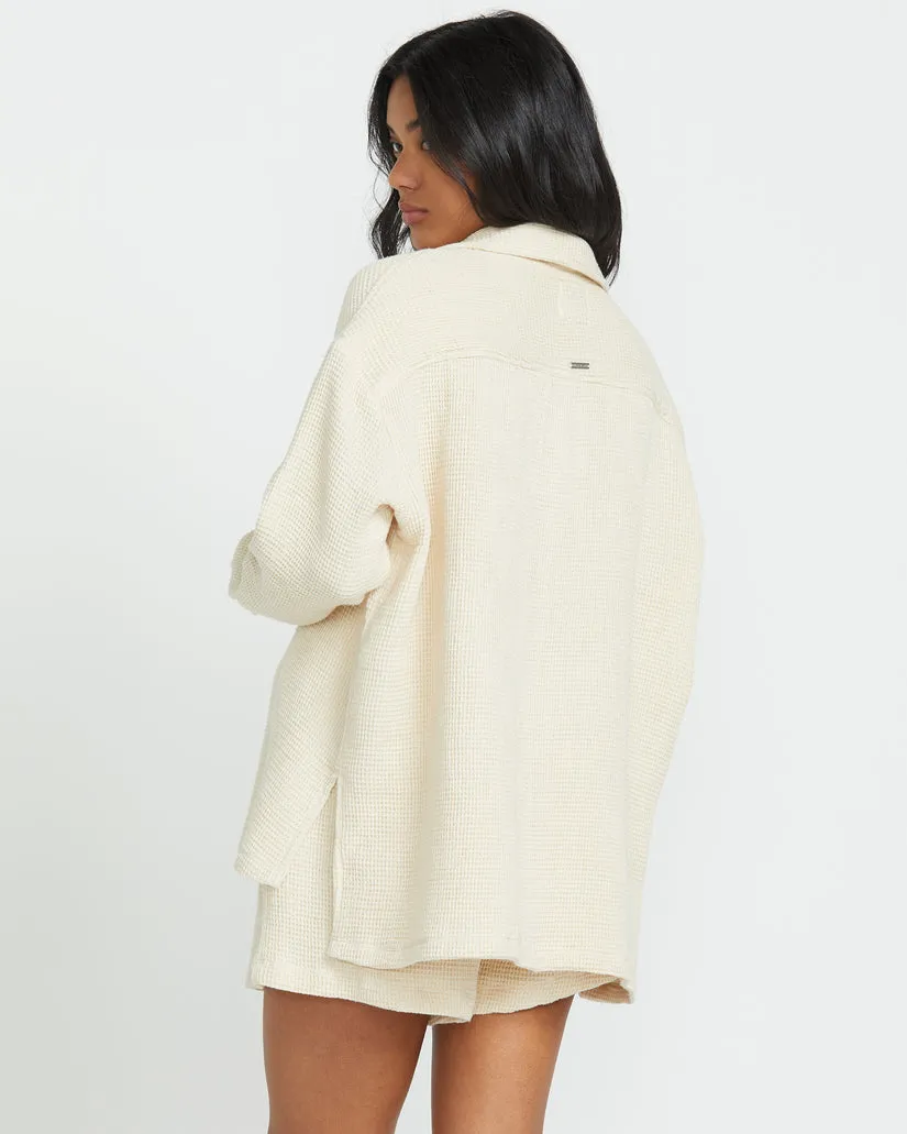 Billabong So Cozy Shacket - DOVE sold by Sun Diego Boardshops product image thumbnail 2
