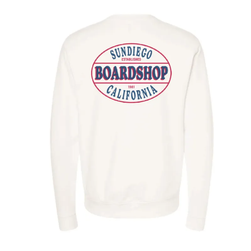 SunDiego SDBSCA Crewneck - BONE/NAVY sold by Sun Diego Boardshops