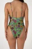 Inner Relm Poolside One Piece - GREEN FLOWER sold by Sun Diego Boardshops