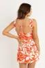 Rhythm Poppy Tie Back Mini Dress - RED sold by Sun Diego Boardshops