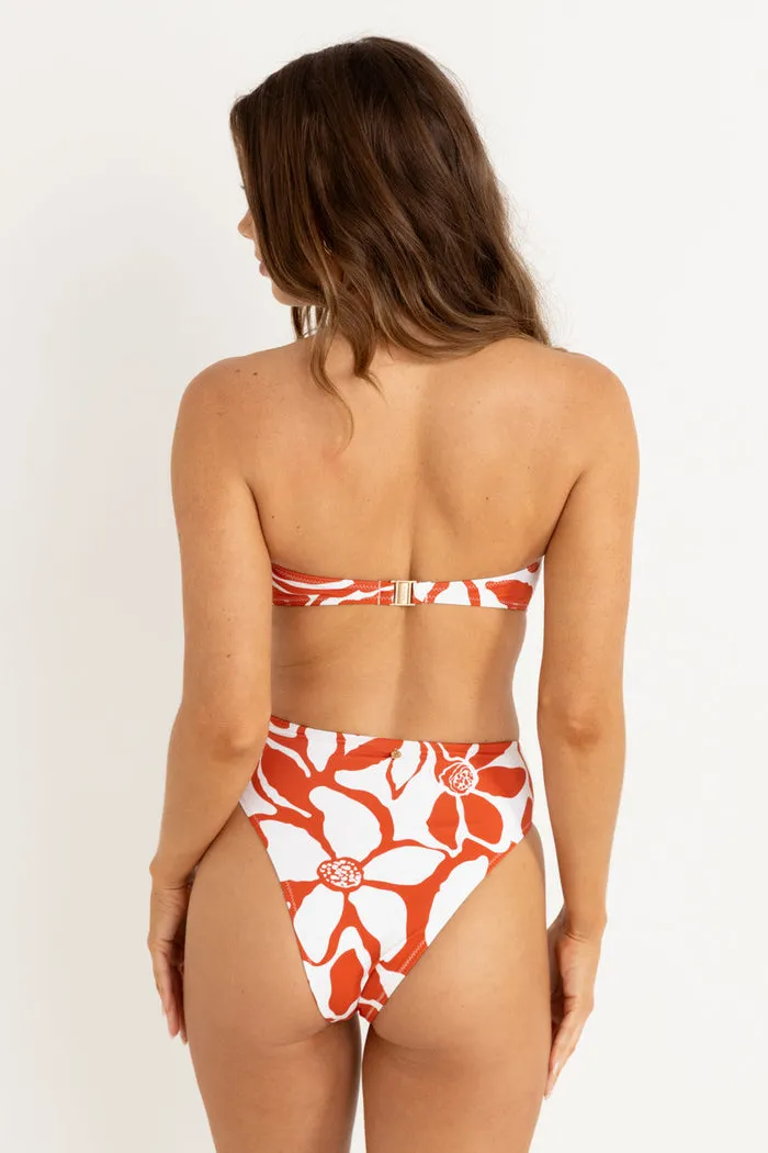 Rhythm Poppy Floral Hi Waist Pant - RED sold by Sun Diego Boardshops product image thumbnail 3