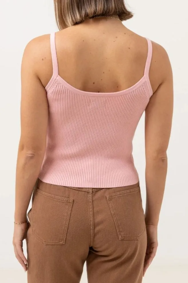 Rhythm Yumi Knit Tank Top - PINK sold by Sun Diego Boardshops product image thumbnail 2