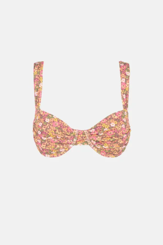 Rhythm Marie Floral Soft Strap Balconette Top - PINK sold by Sun Diego Boardshops