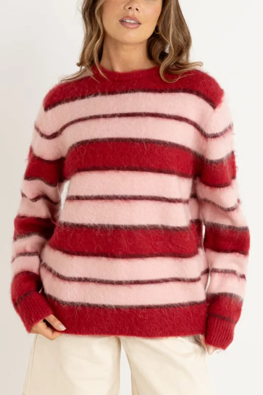 Rhythm Cherie Oversized Knit - CHERRY sold by Sun Diego Boardshops