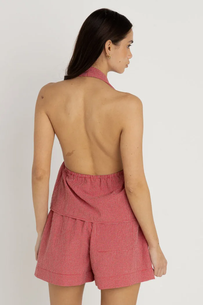 Rhythm Check Halter Top - RED sold by Sun Diego Boardshops product image thumbnail 3