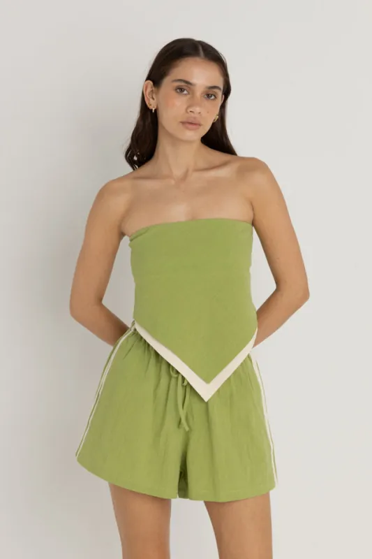 Rhythm Lara Scarf Top - GREEN sold by Sun Diego Boardshops
