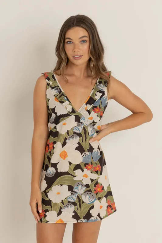Rhythm Florence Mini Dress - GREEN sold by Sun Diego Boardshops