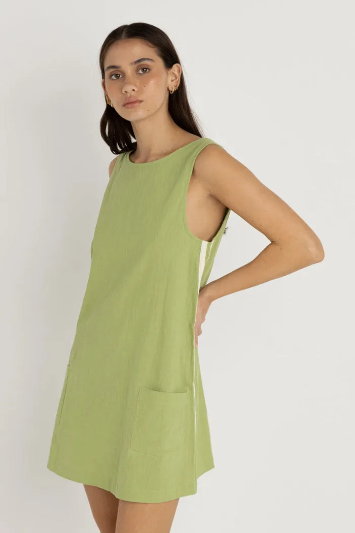 Rhythm Hanalei Mini Dress - GREEN sold by Sun Diego Boardshops product image thumbnail 2