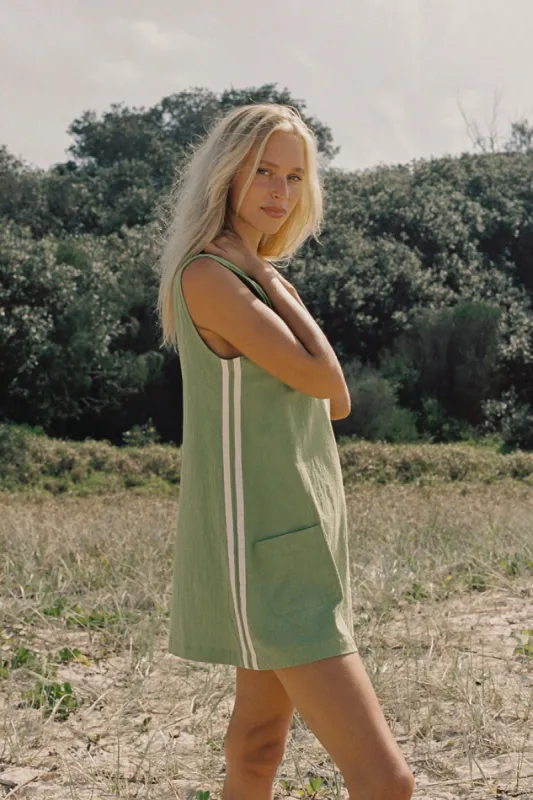 Rhythm Hanalei Mini Dress - GREEN sold by Sun Diego Boardshops