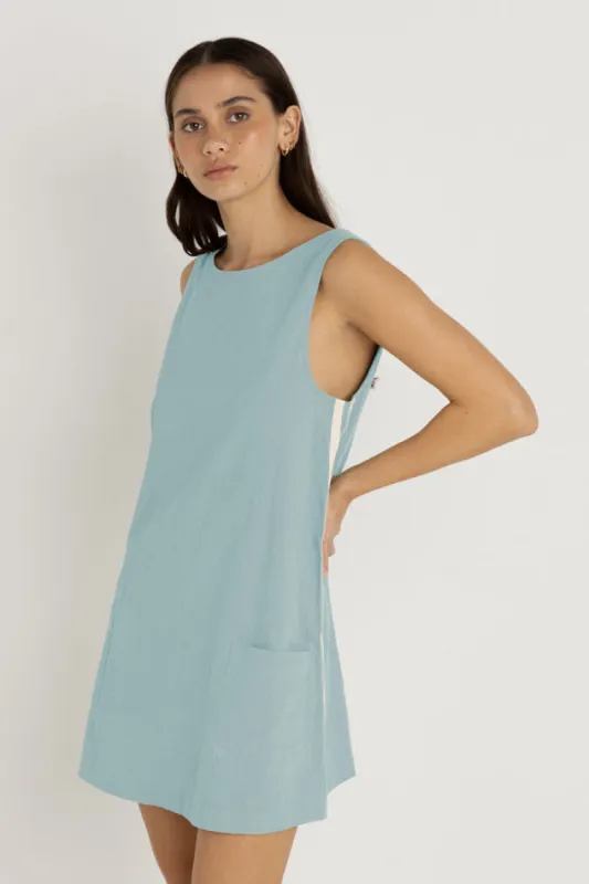 Rhythm Hanalei Mini Dress - BLUE sold by Sun Diego Boardshops