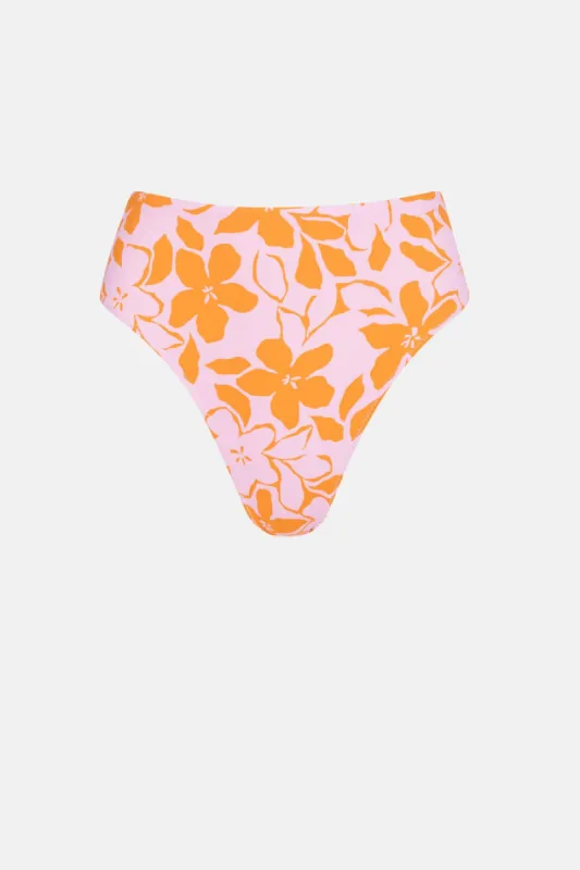 Rhythm Bora Bora Floral Hi Waist Pant - PINK sold by Sun Diego Boardshops