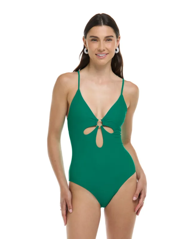 Body Glove Smoothies Maddie One-Piece Tank Swimsuit - VIRIDIAN sold by Sun Diego Boardshops