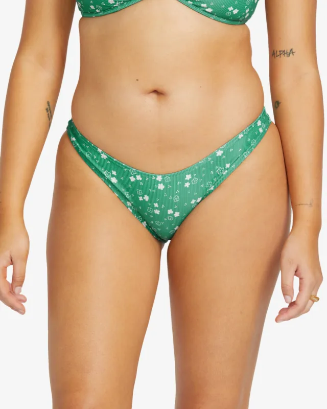 Billabong In The Green Medium Coverage Hike Bikini Bottoms - ISLAND GREEN sold by Sun Diego Boardshops