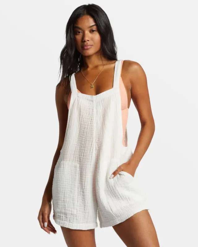 Billabong Beach Crush Romper - SALT CRYSTAL sold by Sun Diego Boardshops