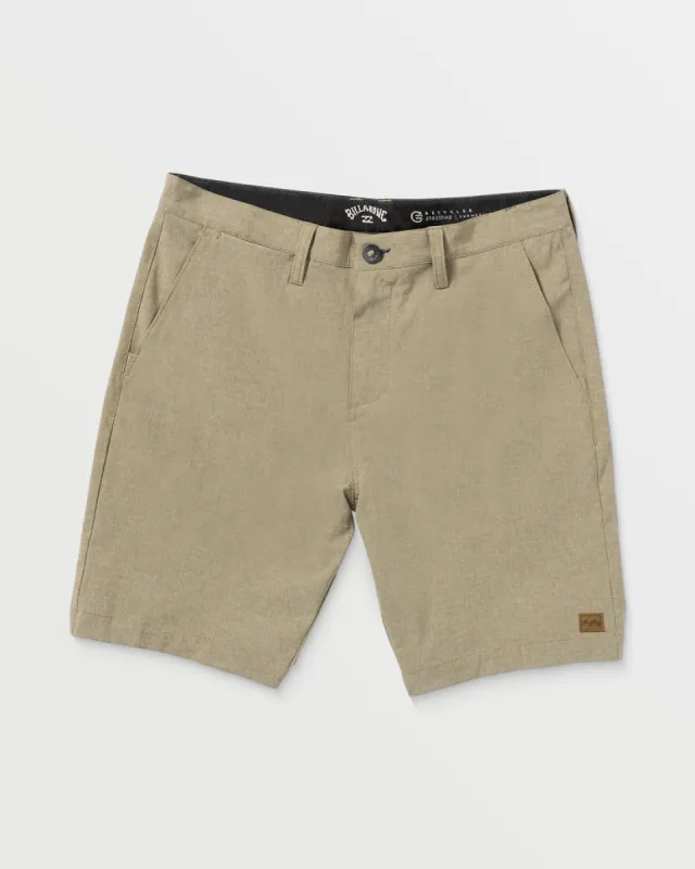 Billabong Crossfire Submersible 19" Hybrid Shorts - KHAKI sold by Sun Diego Boardshops