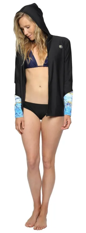 KASSIA+SURF Of Earth Front Zip Oversized Hoodie sold by Sun Diego Boardshops