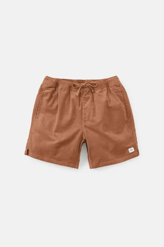 Katin Cord Local Elastic Waist Short - Rust sold by Sun Diego Boardshops