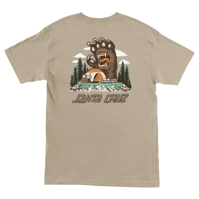Santa Cruz Screaming Grizzly Men's T-Shirt - SAND made by Santa Cruz Skateboards