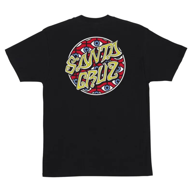 Santa Cruz Salba Eyes Dot Men's T-Shirt - BLACK made by Santa Cruz Skateboards