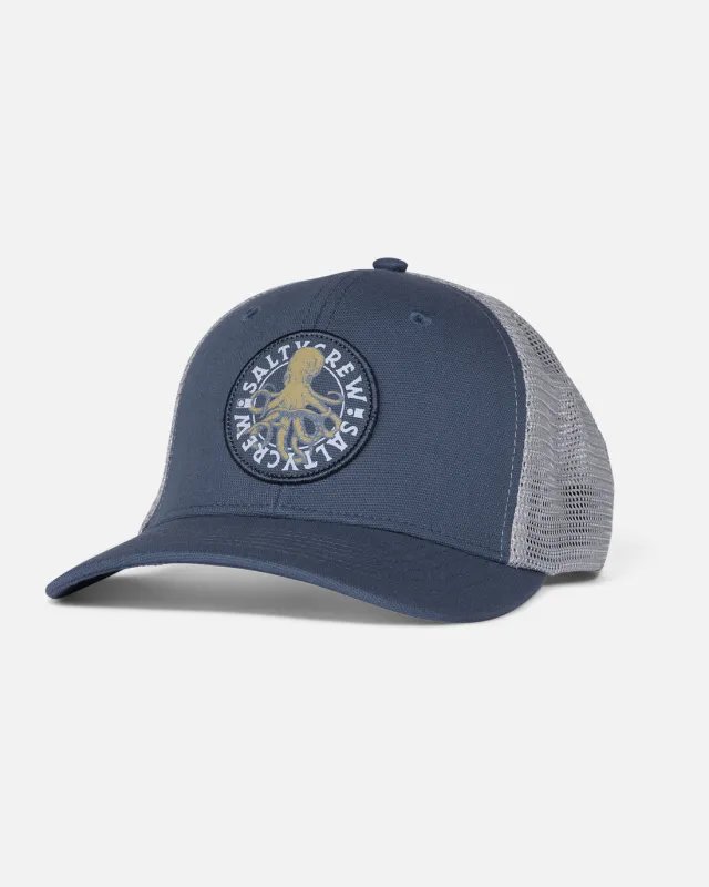 Salty Crew Tentacles Retro Trucker Hat - SLATE sold by Sun Diego Boardshops