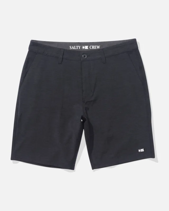 Salty Crew Drifter 19" Triblend Hybrid Short - BLACK sold by Sun Diego Boardshops