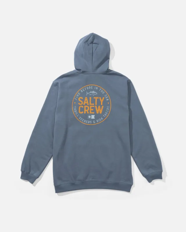 Salty Crew Legendary Zip Fleece Hoodie - SLATE sold by Sun Diego Boardshops