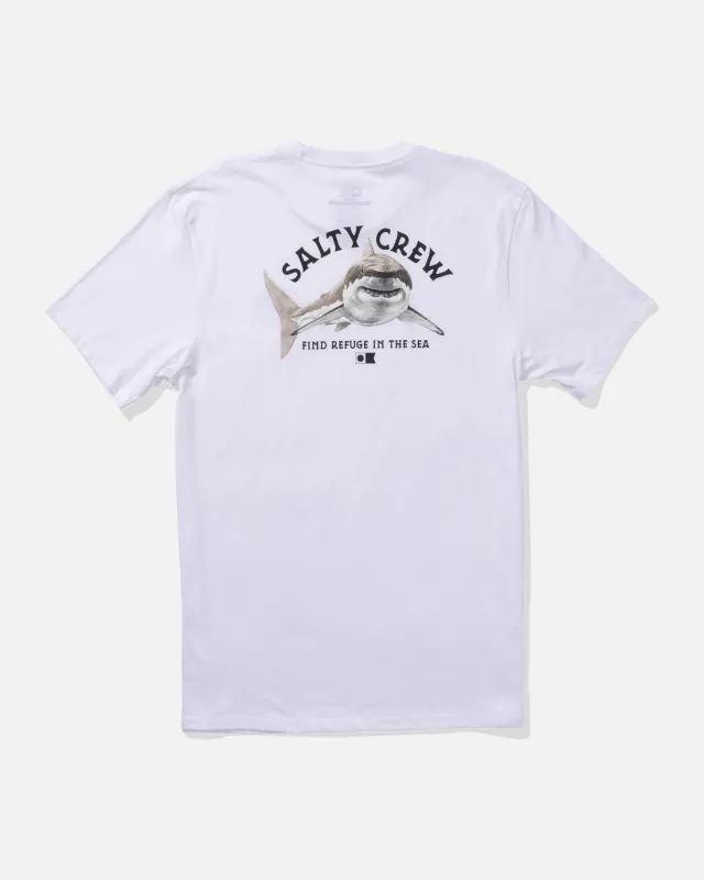 Salty Crew Lurking Premium Tee - WHITE sold by Sun Diego Boardshops