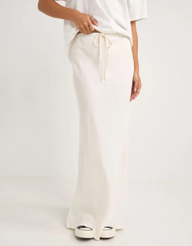 Rhythm Bias Cut Maxi Skirt - WHITE sold by Sun Diego Boardshops