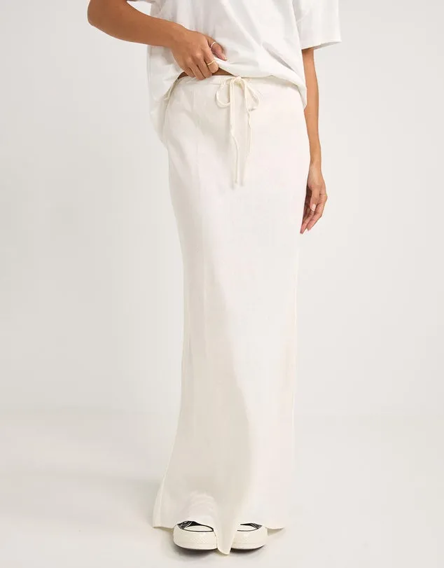 Rhythm Bias Cut Maxi Skirt - WHITE sold by Sun Diego Boardshops