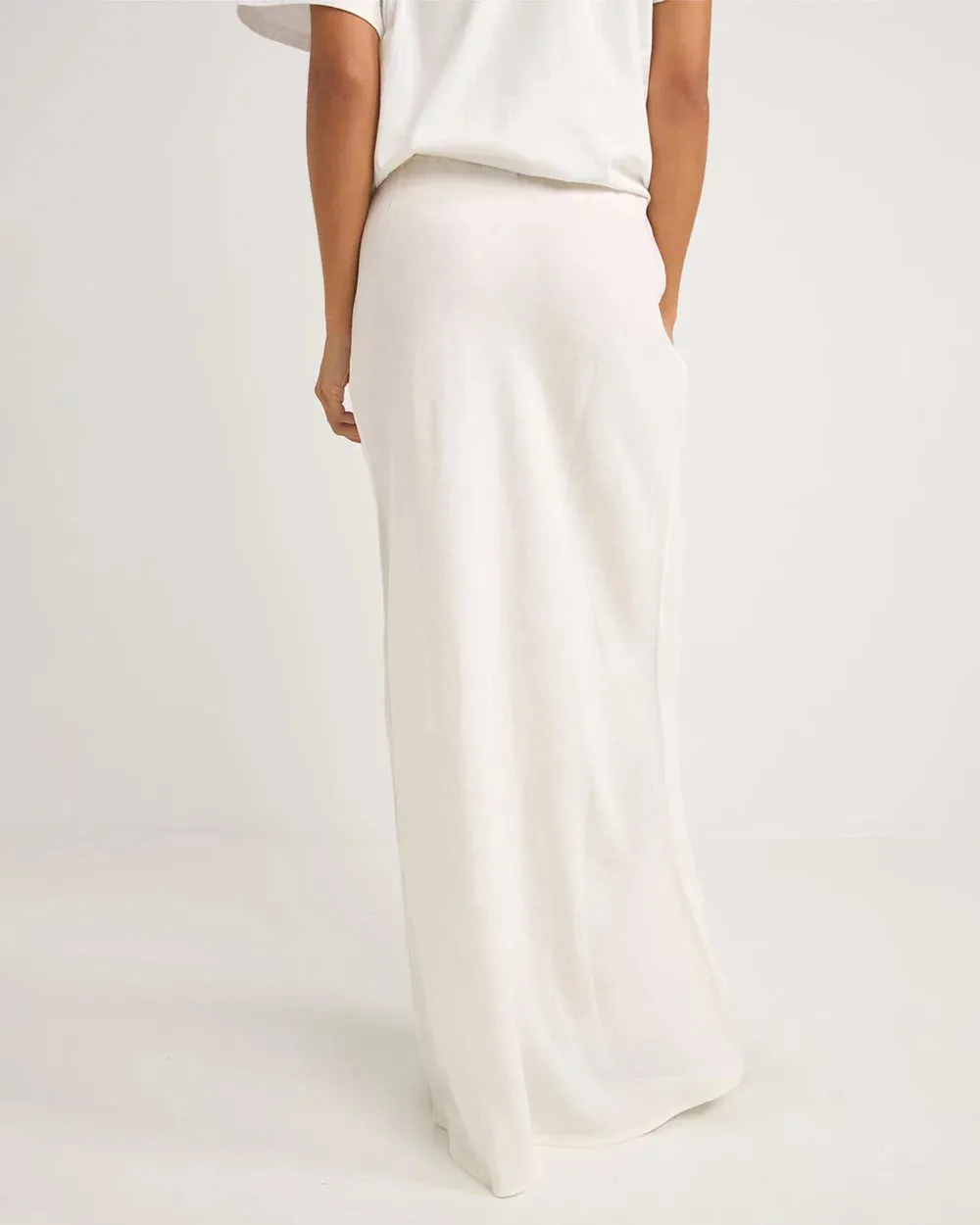 Rhythm Bias Cut Maxi Skirt - WHITE sold by Sun Diego Boardshops product image thumbnail 2