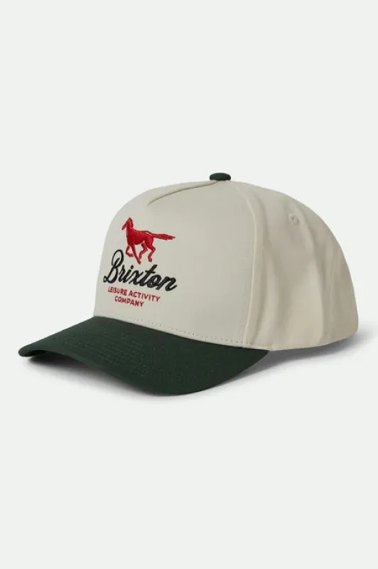 Brixton Leisure Activity Netplus Snapback - PINE NEEDLE sold by Sun Diego Boardshops