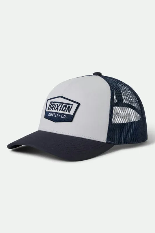 Brixton Regal Netplus Trucker Hat - WASHED NAVY/WHITE sold by Sun Diego Boardshops