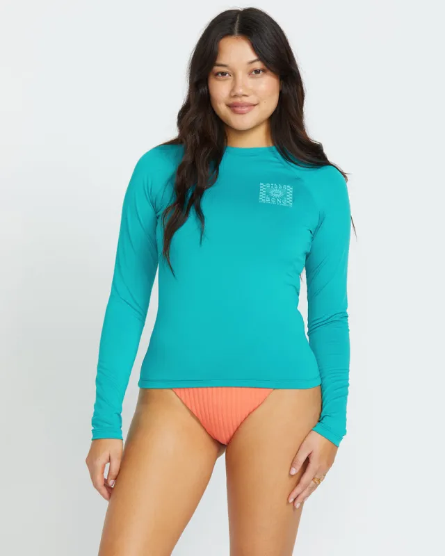 Billabong Sol Searcher Rashguard - BLUE LAGOON sold by Sun Diego Boardshops