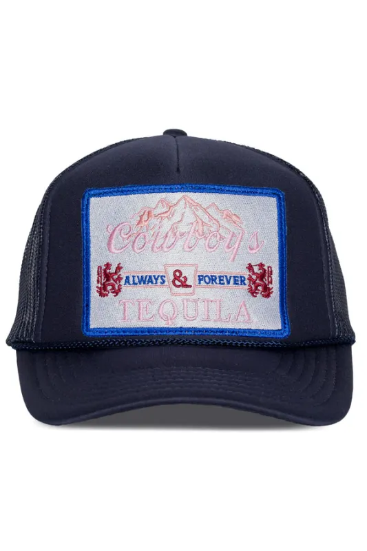 That Friday Feeling Cowboys & Tequila Trucker Hat - NAVY sold by Sun Diego Boardshops