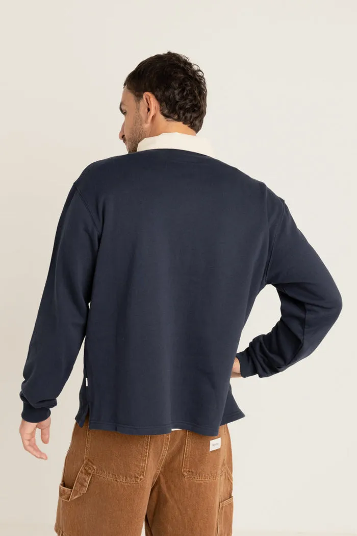 Rhythm Vintage Rugby Ls Polo - INDIGO sold by Sun Diego Boardshops product image thumbnail 2