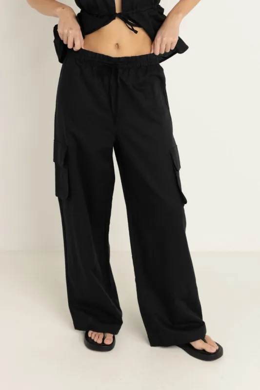 Rhythm Cove Cargo Pant - BLACK made by Rhythm.