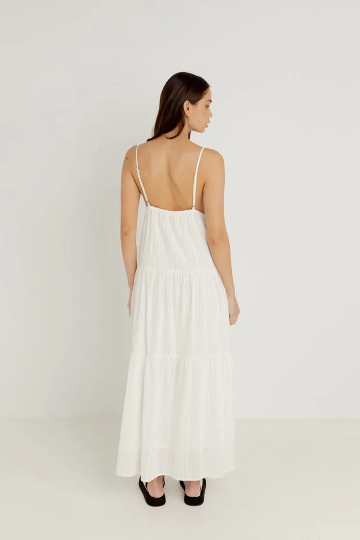 Rhythm Jaci Maxi Dress - WHITE sold by Sun Diego Boardshops product image thumbnail 3
