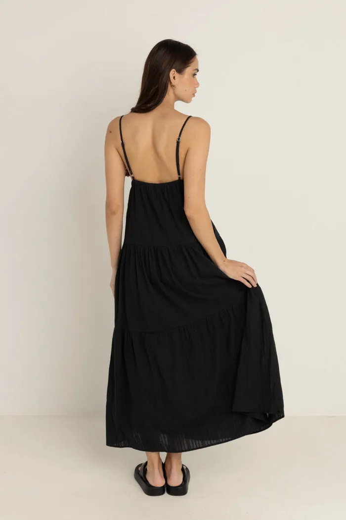 Rhythm Jaci Maxi Dress - BLACK sold by Sun Diego Boardshops product image thumbnail 2