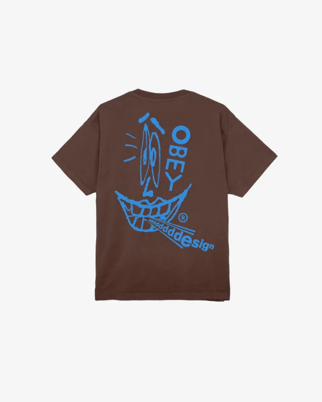 Obey DDDDESIGN HEAVYWEIGHT T-SHIRT - JAVA BROWN sold by Sun Diego Boardshops